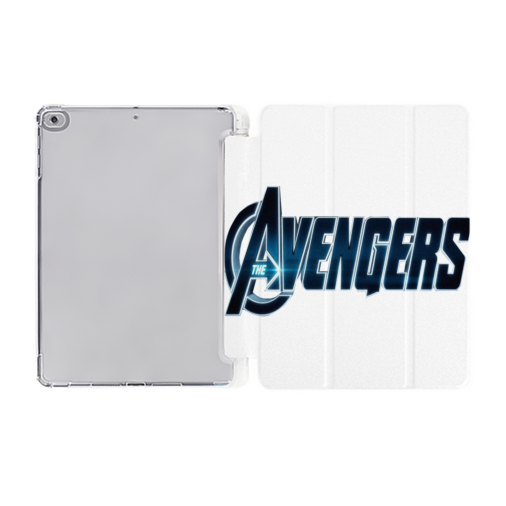 （画像用） アベンジャーズ The Avengers IPad ケース ペン収納付き 三つ折りスタンド PUレザー×シリコン 対応機種9.5/10.5/10.9インチ